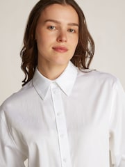 Calvin Klein White Soft 100% Cotton Modern Shirt - Image 3 of 7