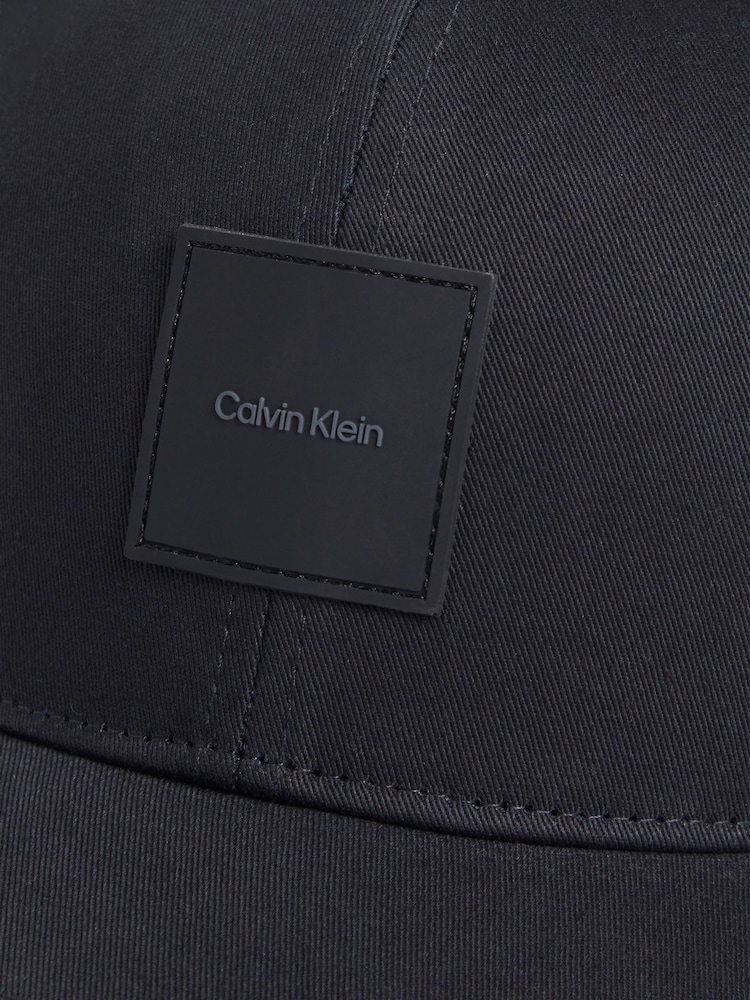 Calvin Klein Black 100% Cotton Baseball Cap - Image 3 of 3