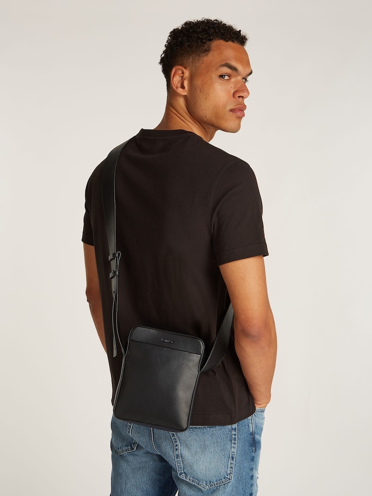Calvin Klein Black Reporter Bag - Image 1 of 5