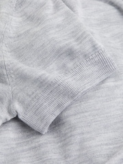 Calvin Klein Grey Regular Fit Wool Blend T-Shirt Jumper - Image 3 of 3