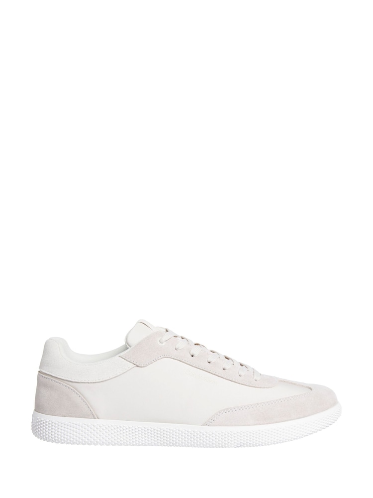 Calvin Klein Grey Lace Up Nylon Low Trainers - Image 2 of 7