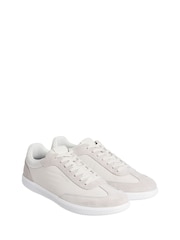 Calvin Klein Grey Lace Up Nylon Low Trainers - Image 4 of 7