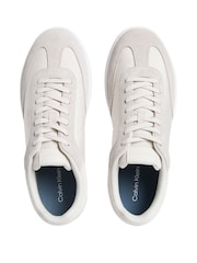 Calvin Klein Grey Lace Up Nylon Low Trainers - Image 6 of 7