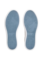 Calvin Klein Grey Lace Up Nylon Low Trainers - Image 7 of 7