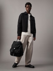 Calvin Klein Black Flap Backpack - Image 3 of 5