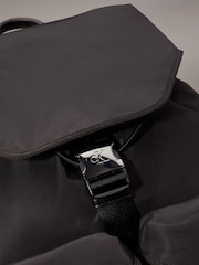Calvin Klein Black Flap Backpack - Image 4 of 5
