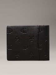 Calvin Klein Black Leather Embossed Bifold Wallet - Image 2 of 4