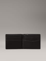 Calvin Klein Black Leather Embossed Bifold Wallet - Image 3 of 4