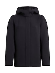 Calvin Klein Black Tailored Scuba Hooded Short Jacket - Image 1 of 2