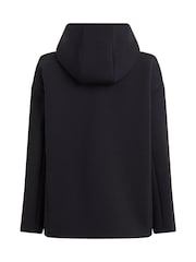 Calvin Klein Black Tailored Scuba Hooded Short Jacket - Image 2 of 2