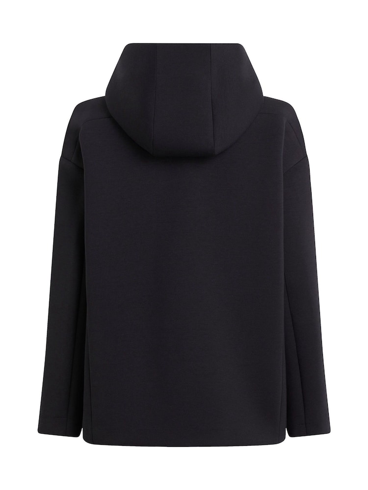 Calvin Klein Black Tailored Scuba Hooded Short Jacket - Image 2 of 2