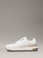 Calvin Klein White Vibram Runner Trainers - Image 2 of 7