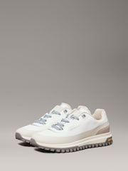 Calvin Klein White Vibram Runner Trainers - Image 3 of 7