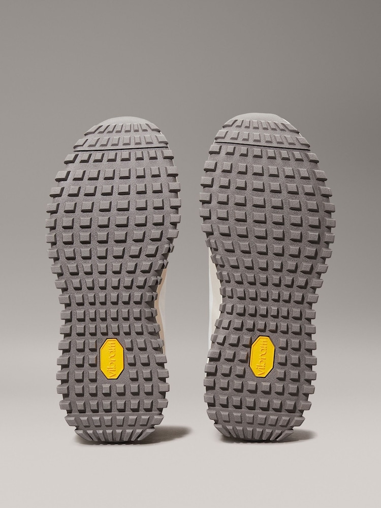 Calvin Klein White Vibram Runner Trainers - Image 6 of 7