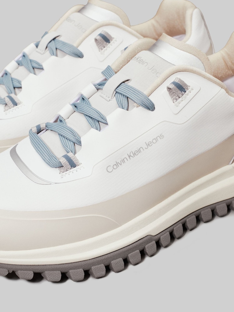 Calvin Klein White Vibram Runner Trainers - Image 7 of 7