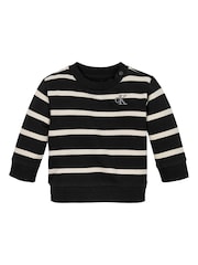 Calvin Klein Stripe Crew Neck Sweatshirt - Imagen 1 de 1