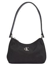 Calvin Klein Black Sleek Nylon Shoulder Bag - Image 1 of 5