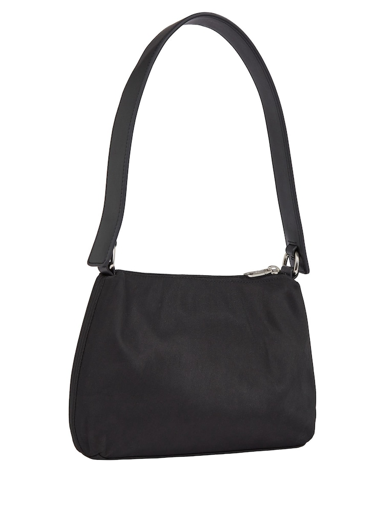 Calvin Klein Black Sleek Nylon Shoulder Bag - Image 2 of 5