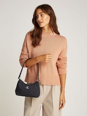 Calvin Klein Black Sleek Nylon Shoulder Bag - Image 5 of 5