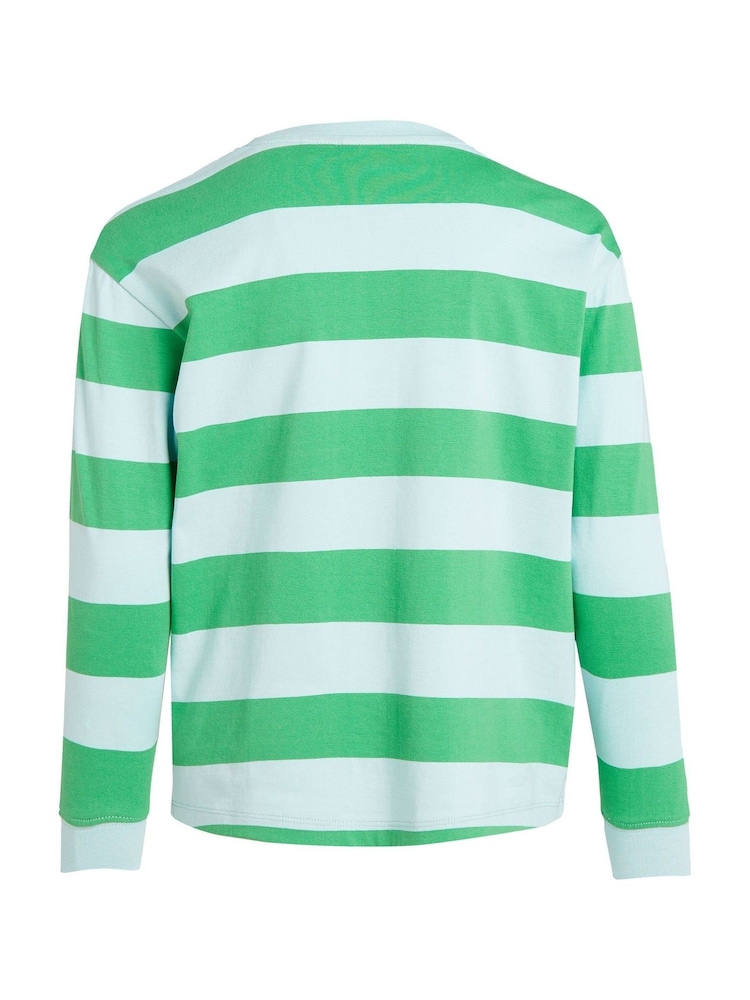 Calvin Klein Green 100% Cotton Shifted Picture Long Sleeve T-Shirt - Image 5 of 5