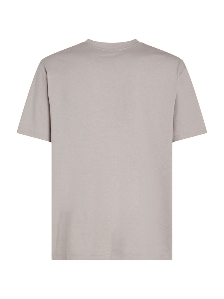 Calvin Klein Brown 100% Cotton Monologo T-Shirt - Image 6 of 6 Calvin Klein Brown 100% Cotton Monologo T-Shirt - Image 6 of 6