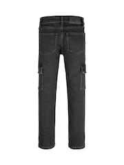 Calvin Klein Black Mid Rise Straight Cargo Jeans - Image 5 of 5