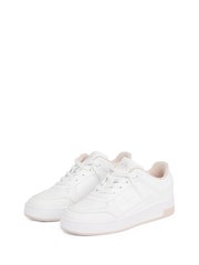 Calvin Klein Multi White Basketball Low Trainers - Image 3 of 6