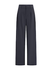 Calvin Klein Blue Tailored Low Rise Wide Leg Trousers - Image 2 of 5
