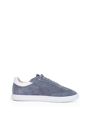 Calvin Klein Multi/White Cupsole Lace Up Suede Trainers - Image 2 of 5