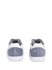 Calvin Klein Multi/White Cupsole Lace Up Suede Trainers - Image 5 of 5