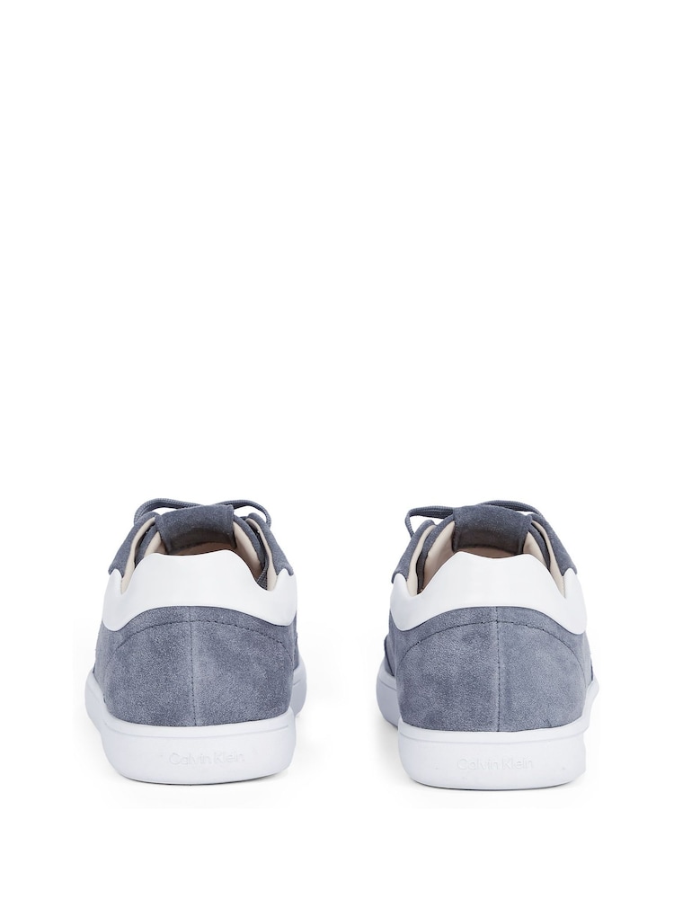 Calvin Klein Multi/White Cupsole Lace Up Suede Trainers - Image 5 of 5