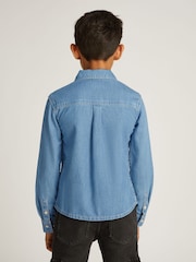 Темно-синий - Calvin Klein Regular Fit Shirt - Изображение 2 из 5