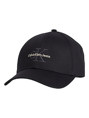 Calvin Klein Black 100% Cotton Embroidered Cap - Image 1 of 2