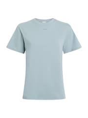 Calvin Klein Blue Regular Fit Nano Logo 100% Cotton T-Shirt - Image 5 of 7