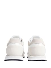 Calvin Klein White Lace up Suede Runner Trainers - Image 5 of 8
