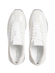Calvin Klein White Lace up Suede Runner Trainers - Image 6 of 8