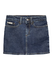 Calvin Klein Blue Denim Mini Skirt - Image 4 of 5