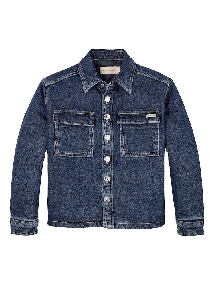 Calvin Klein Blue Regular Fit Shirt - Image 1 of 2