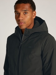 Calvin Klein Black Technical Hooded Jacket - Image 3 of 6