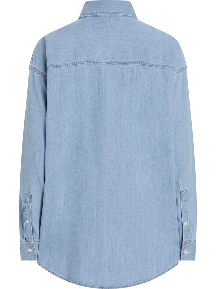 Calvin Klein Oversized Denim Shirt - Imagen 2 de 4