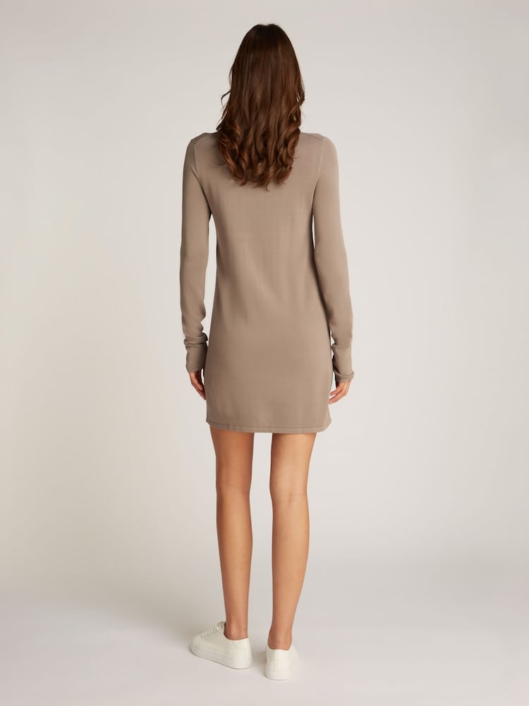 Calvin Klein Grey Slim Jumper Dress - Image 2 of 6