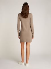 Calvin Klein Grey Slim Jumper Dress - Image 3 of 6
