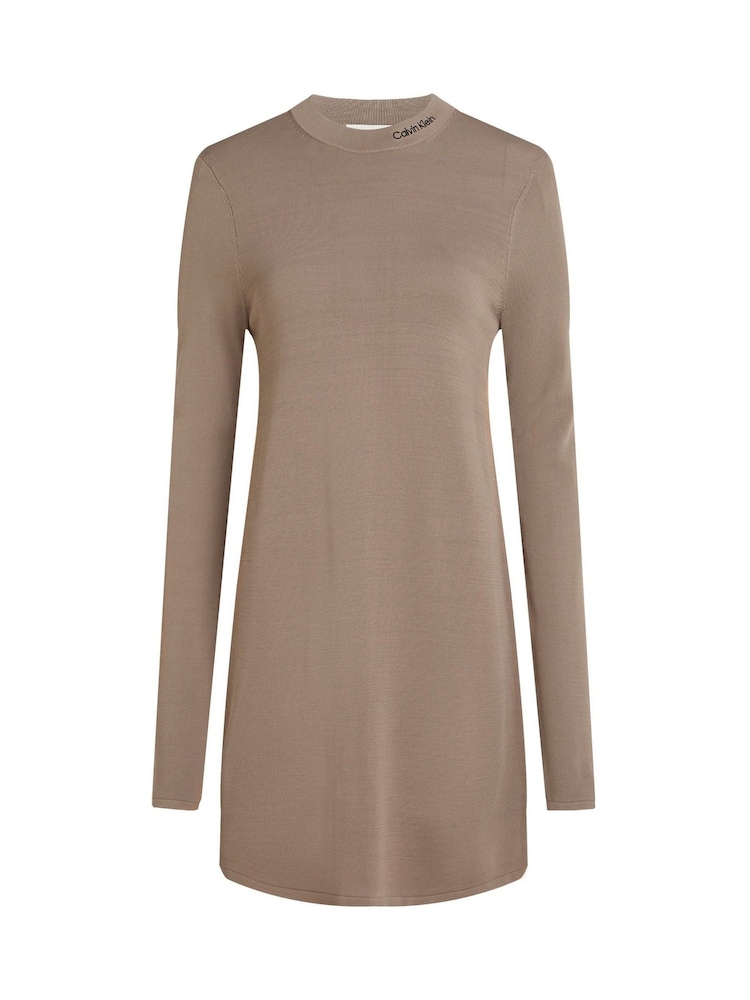 Calvin Klein Grey Slim Jumper Dress - Image 5 of 6