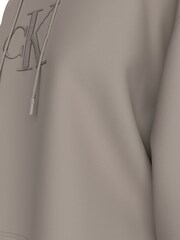 Calvin Klein Brown Relaxed Embroidered Hoodie - Image 5 of 5