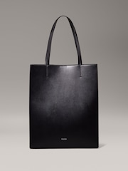 Calvin Klein Black Leather Mini Tote Bag - Image 1 of 6