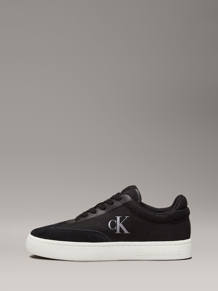 Calvin Klein Black Classic Cupsole Low Trainers - Image 2 of 7