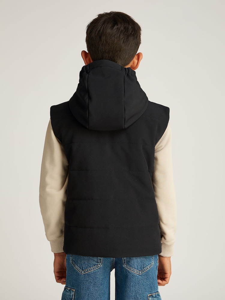 Calvin Klein Black Soft Sheel Technical Gilet - Image 2 of 5