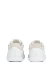 Calvin Klein White Cupsole Lace Up Suede Trainers - Image 4 of 5