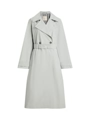 Calvin Klein Grey Cotton Nylon Trench Coat - Image 5 of 7
