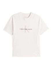 Бежевый - Calvin Klein 100% Cotton Monologo T-Shirt - Image 5 of 5